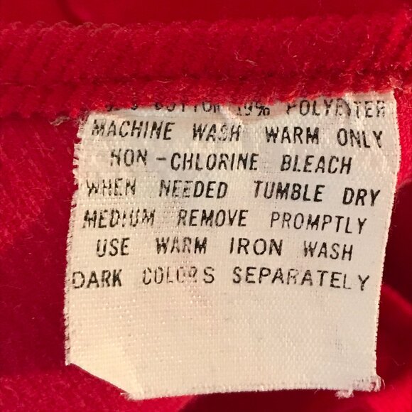 J. Crew Outfitter Women's 6 Red Corduroy Hidden Button Long Sleeve Round Hem Top - Picture 9 of 9